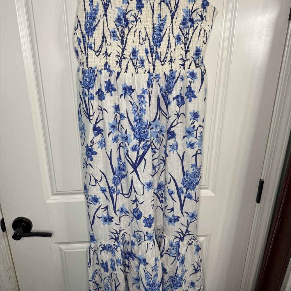 Chelsea28 Blue and White Floral Maxi Dress